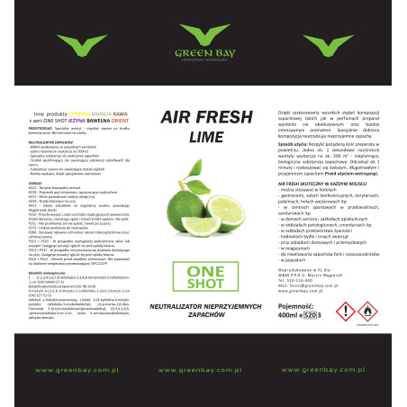 GREEN BAY - NEUTRALIZATOR ZAPACHÓW AIR FRESH LIME 600ml