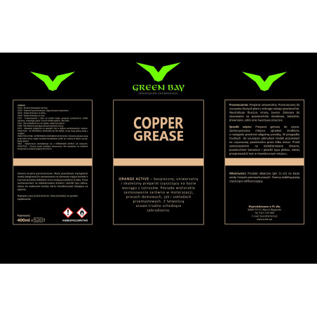 GREEN BAY - COPPER GREASE - SMAR MIEDZIANY 400ML