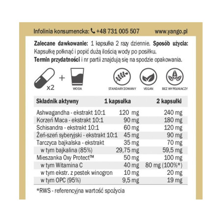 Harmonia™ - adaptogeny - 60 kapsułek