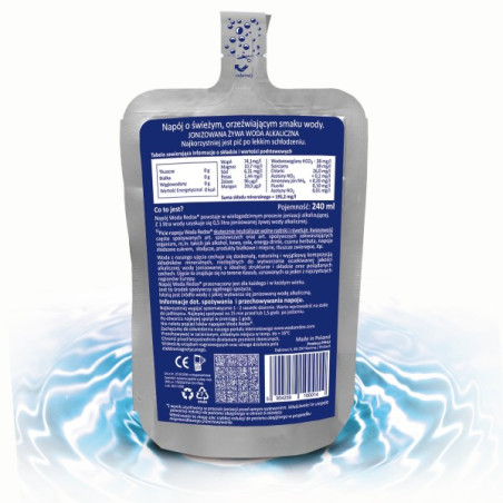 Napój WODA REDOX®  Jonizowana Żywa Woda Alkaliczna 180 szt