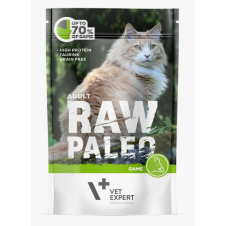 RAW PALEO CAT ADULT GAME - z dziczyzną 100 g VETEXPERT