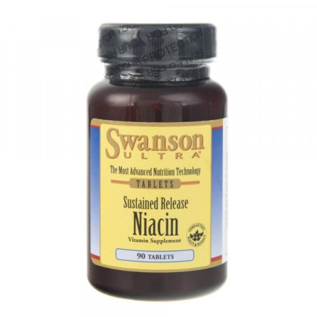 Swanson Sustained Release Niacin (niacyna) - 90 tabl