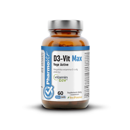 D3-Vit Max Vege Active 60 kaps VCAPS® Clean Label™
