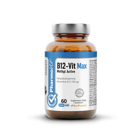 B12-Vit Max Methyl Active 60 kaps Vcaps® Clean Label™
