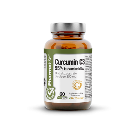 Curcumin C3 95% kurkuminoidów 60 kaps VCAPS® Clean Label™