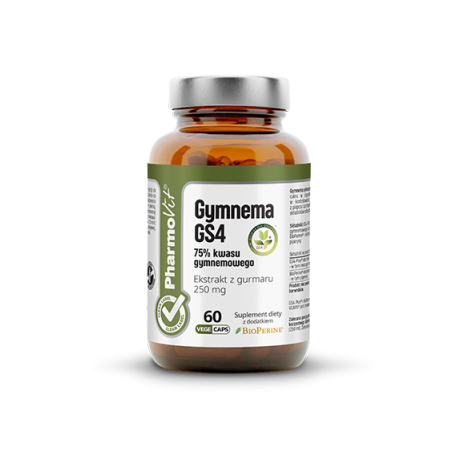 Gymnema GS4 75% kwasu gymnemowego 60 kaps VCAPS® Clean Label™