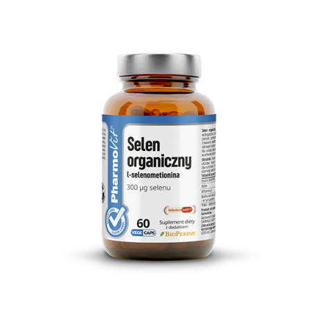 Selen organiczny l-selenometionina 60 kaps Vcaps® Clean Label
