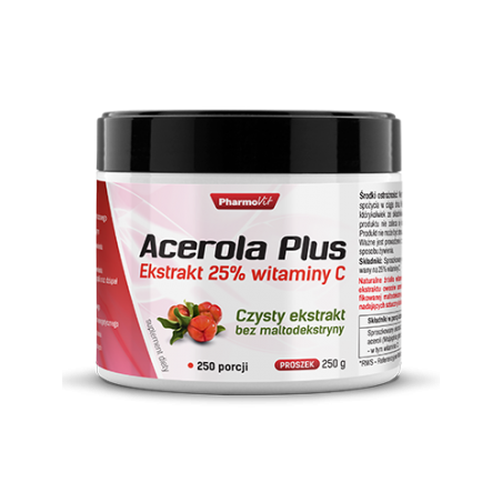 Acerola Plus Ekstrakt 25% wit C proszek 250 g Pharmovit