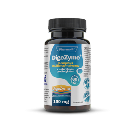 Digezyme® Kompleks multienzymatyczny 150 mg 60 kaps  Pharmovit