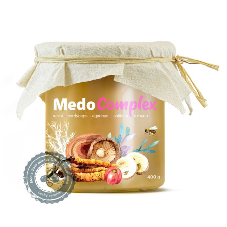 MedoComplex - reishi, cordyceps, agaricus, shiitake i acerola w miodzie 400g - MycoMedica