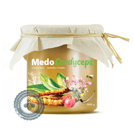 MedoCordyceps - cordyceps i acerola w miodzie 400g - MycoMedica