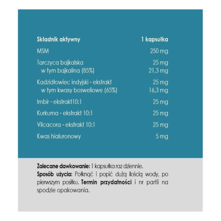 Formuła na stawy - 50 kapsułek - Panaseus