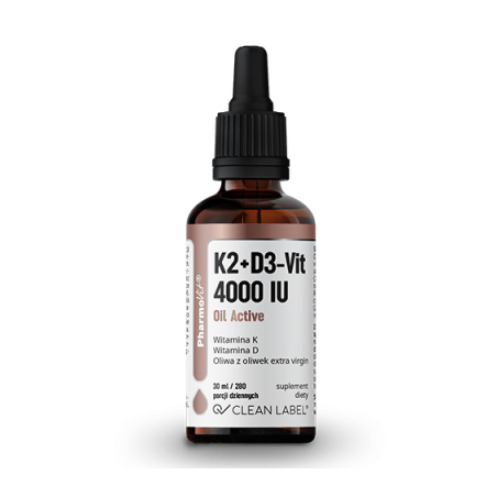 K2+D3-Vit 4000 IU Oil Active 30 ml | Clean label Pharmovit