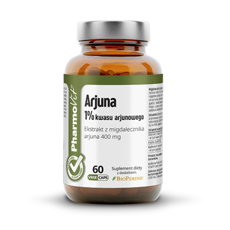Arjuna 1% kwasu arjunowego 60 kaps Vcaps® | Clean label Pharmovit