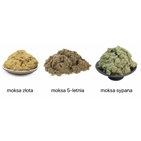 Zestaw Moksa Wata PUNK 250 g, Moksa rolowana Tai Yi Pure i domek