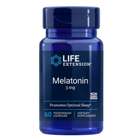 Melatonina 3 mg LifeExtension (60 kapsułek) - suplement diety