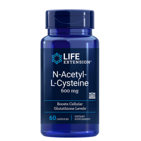 NAC N-acetylo-L-cysteina LifeExtension 600 mg (60 kapsułek)