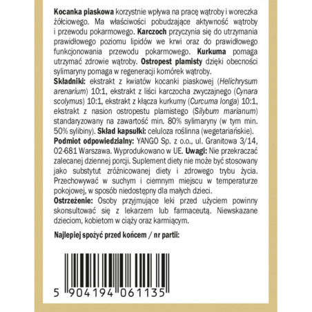 Kocanka piaskowa Premium™ - 90 kaps  Yango