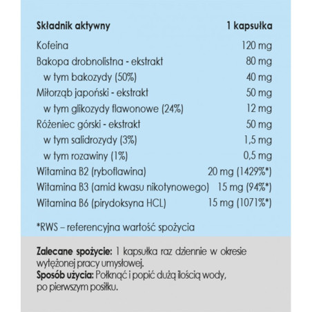 Sprawna nauka - 50 kapsułek - Panaseus