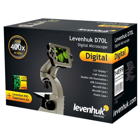 (DE) Biologiczny mikroskop cyfrowy Levenhuk D70L