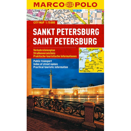 St. Petersburg /Sankt Petersburg Plan Miasta
