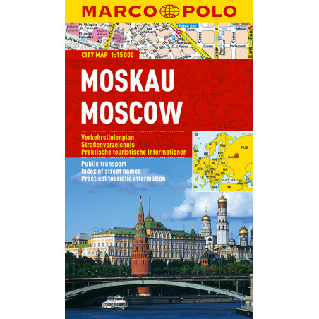 Moskau / Moskwa Plan Miasta