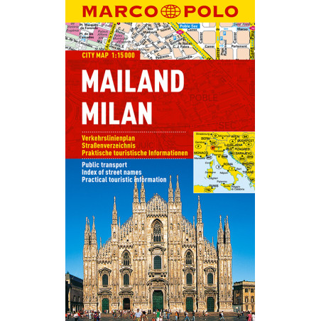 Mailand / Milan / Mediolan Plan Miasta