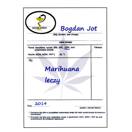 Marihuana leczy – Bogdan Jot