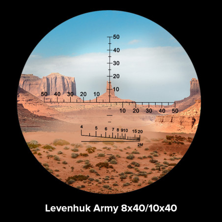 Lornetka Levenhuk Army 10x40 z celownikiem