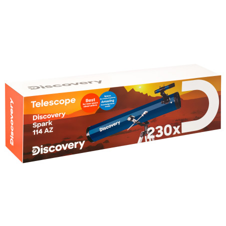 (ES) Teleskop Levenhuk Discovery Spark 114 AZ z książką