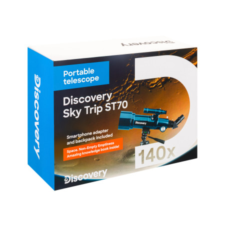 (GR) Teleskop Levenhuk Discovery Sky Trip ST70 z książką