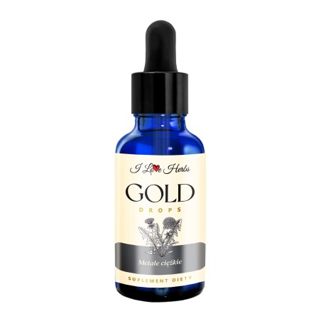 HEAVY Gold Drops METALE CIĘŻKIE Krople Ziołowe od I Love Herbs Suplement Diety 50ml