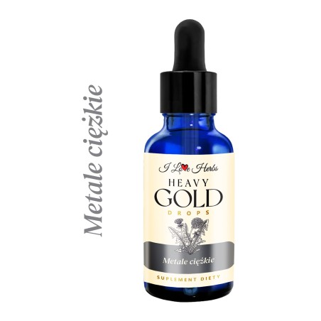 HEAVY Gold Drops METALE CIĘŻKIE Krople Ziołowe od I Love Herbs Suplement Diety 50ml