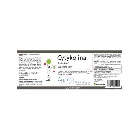 Cytykolina Cognizin® (60 kapsułek vege)