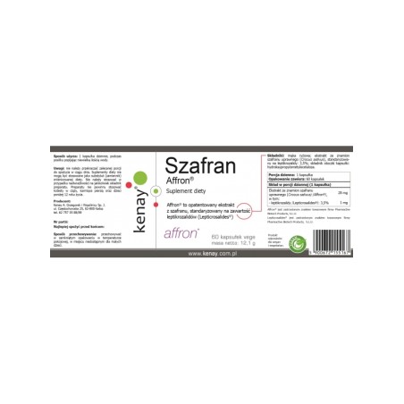 SZAFRAN Affron® (60 kapsułek vege)