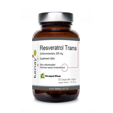 Resveratrol trans - zmikronizowany 200 mg (60 kapsułek)