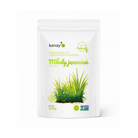 Trawa z młodego jęczmienia (Hordeum vulgare) BIO - sproszkowany SOK - 200 g