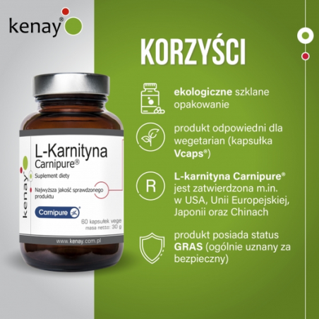 L-Karnityna Carnipure® (60 kapsułek) Kenay AG