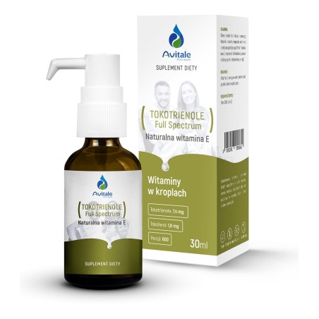 Avitale, TOKOTRIENOLE Full Spectrum, Naturalna witamina E, 30 ml