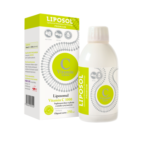 Liposol C 1000 Liposomalna Witamina C 1000 (Buforowana) 250 ml Smak Cytrynowy