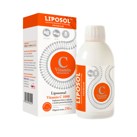 Liposol C 1000 Liposomalna Witamina C 1000 (Buforowana) 250 ml Smak Pomarańczowy