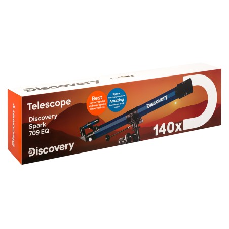 (EN) Teleskop Levenhuk Discovery Spark 709 EQ z książką