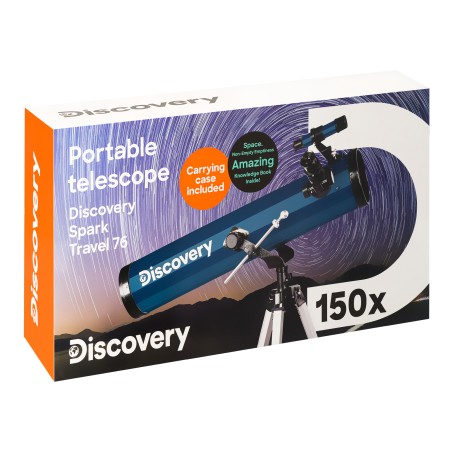 (EN) Teleskop Levenhuk Discovery Spark Travel 76 z książką