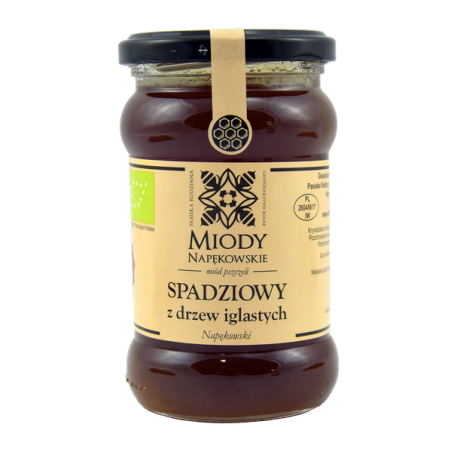 Miody Napękowsie miód spadziowy z drzew iglastych 400g