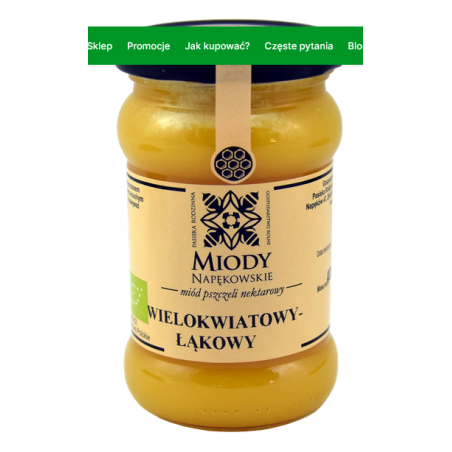 Miody Napękowskie miód wielokwiatowy-łąkowy 400g