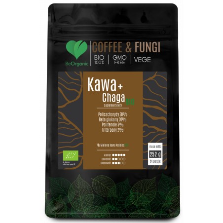 Kawa Arabica mielona + Chaga BIO 252g