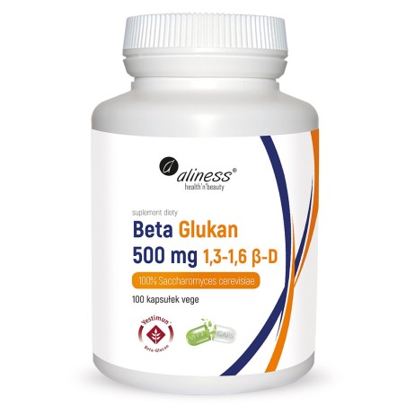 Beta Glukan Yestimun® 1,3-1,6 β-D 500 mg x 100 Vege caps   -  Aliness