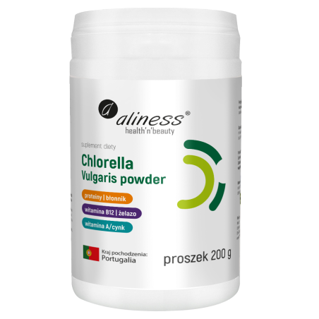 Chlorella Vulgaris powder 200 g   -  Aliness