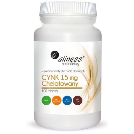 Cynk chelatowany 15 mg x 100 tabletek Vege  -  Aliness