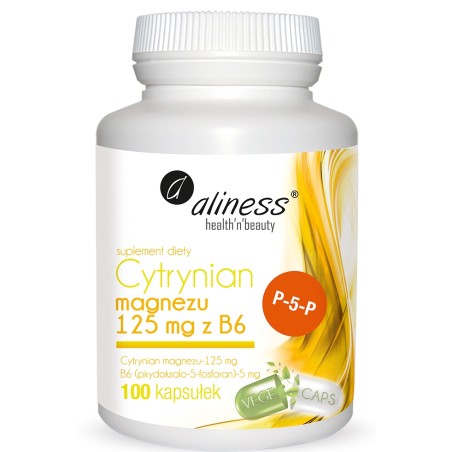 Cytrynian Magnezu 125 mg z B6 (P-5-P)   -  Aliness